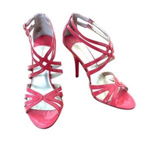 IVANKA TRUMP Pink Patent Leather Strappy Sandals - Size 10 M
